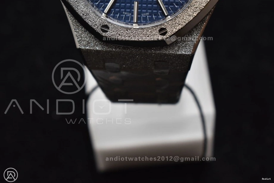 Textured Frosted SS Edition ZF Dial 15400 1:1 Oak A3120 Blue 41mm Case Bracelet Royal on Best SS 0321